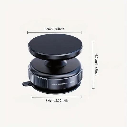 360° Magnetic Vacuum Suction Phone Holder – Universal, Stable & Adhesive-Free